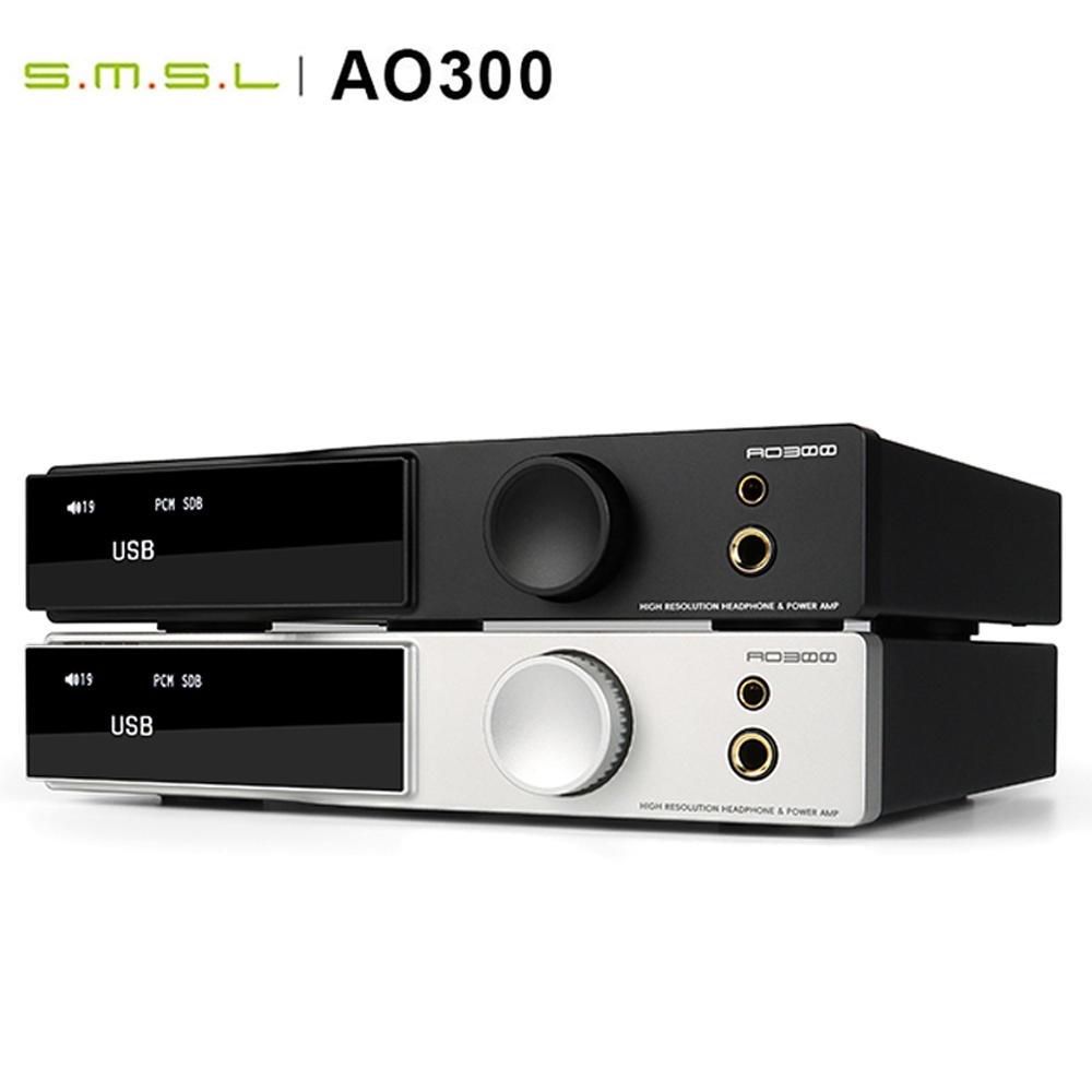 SMSL AO300 เครื่องขยายเสียงและหูฟัง AMP & ถอดรหัส MA5332MS MQA-CD Audio DAC CS43131 เครื่องขยายเสียง