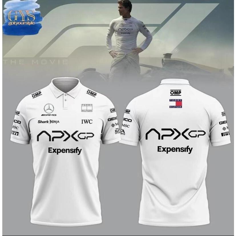 2025 2026 F1 Red Bull Racing small Logo เสื้อยืดสีขาว เสื้อรักบี้ 1:1 Polo white