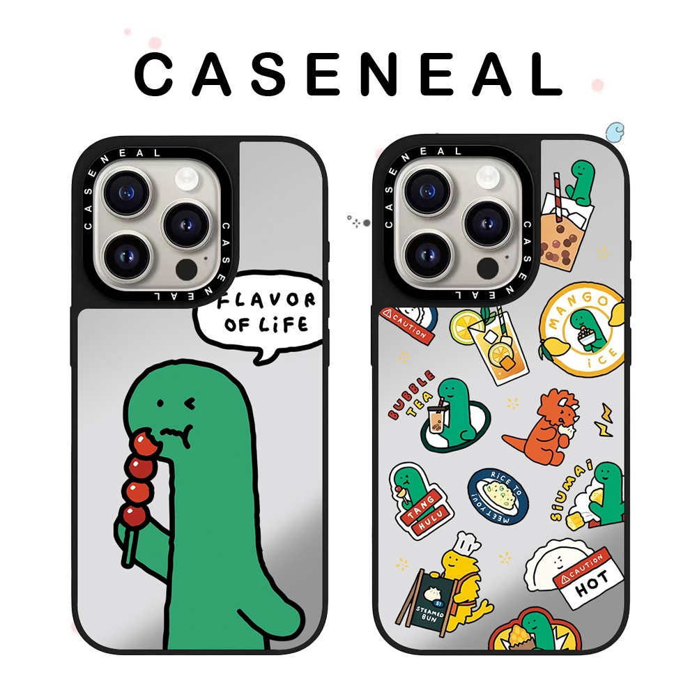 CASENEALขนมหวานไดโนเสาร์คุณภาพสูงกระจกเคสโทรศัพท์เหมาะสําหรับiPhone 17ProMax 17pro 17 air 16promax 1