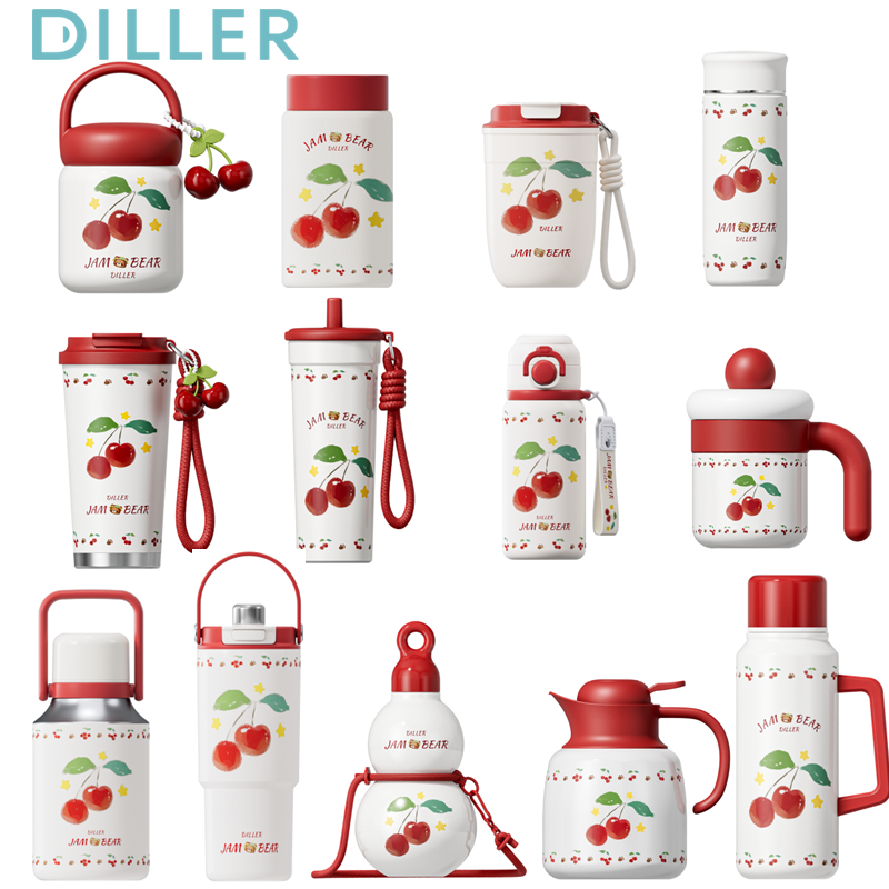 Diller Ace Bottle Thermos กระติกน้ําสูญญากาศเก็บความเย็นและร้อนสแตนเลสดื่ม Y08