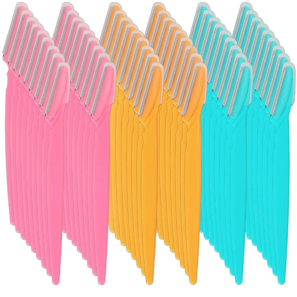 มีดโกนหนวดผู้หญิง มีดโกน แพ็ค 36 ชิ้น | เครื่องมือมีดโกน Dermaplaning | สกินแคร์ ปาร์ตี้ โปรดปราน ความงาม วันหยุด หุ้น สิ่งที่อาหาร ของขวัญ 刷子色