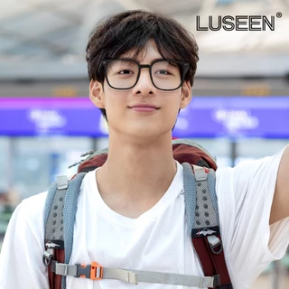 LUSEEN แว่นตากรองรังสี และเปลี่ยนสีได้ สำหรับใบหน้ากลม ผู้หญิงและผู้ชาย ยูนิเซ็กซ์ AG2279