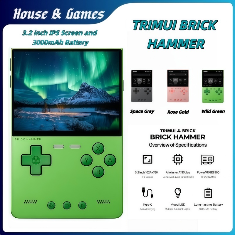 CrossmixOs/Linux TRIMUI Brick Hammer Rade 游机 牵引绳 复古机