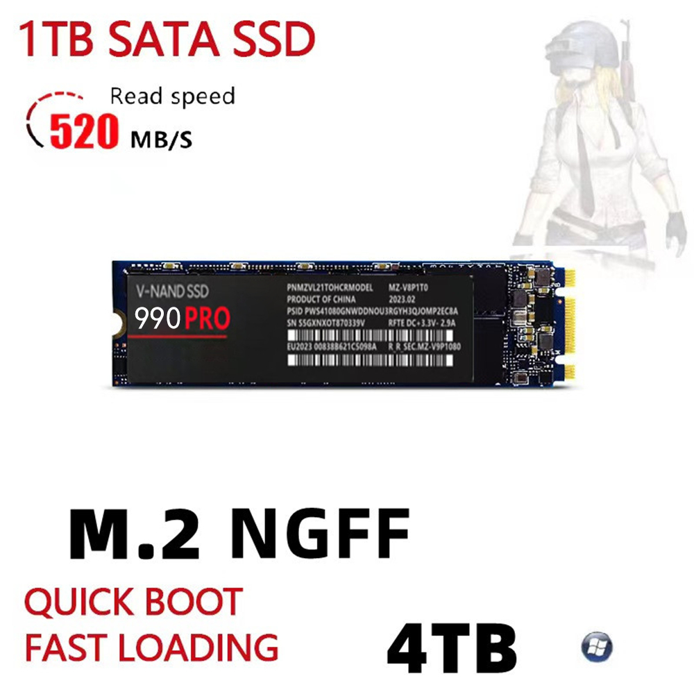 [ข้อเสนอจํากัดเวลา] 990 PRO SSD M.2 NVMe PCIE GEN3/GEN4 SSD ความเร็วสูง 500G/1TB/2TB NGFF