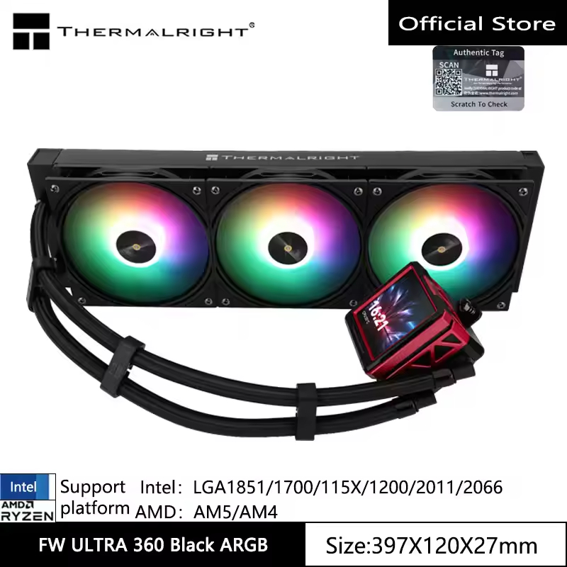 Thermalright FROZEN WARFRAME 360 Black Cpu Liquid Cooler FW360/ARGB Black Pro&Ultra&X