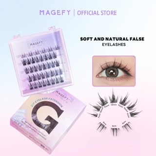 MAGEFY 3D ขยายตา ติดทน ก้านขนตาโปร่งใส ใช้ซ้ำได้ เหมาะสำหรับ…