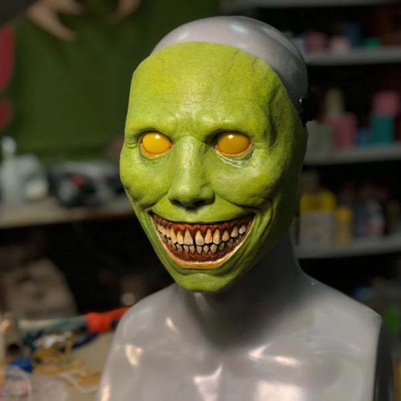 Qukiblue.th สยองขวัญ Exorcist ยิ้ม Face Demon หน้ากากคอสเพลย์ Evil Creepy Ghost หน้ากากพลาสติกฮาโลวีน Carnival Party เครื่องแต่งกาย Prop TH thumbnail 9