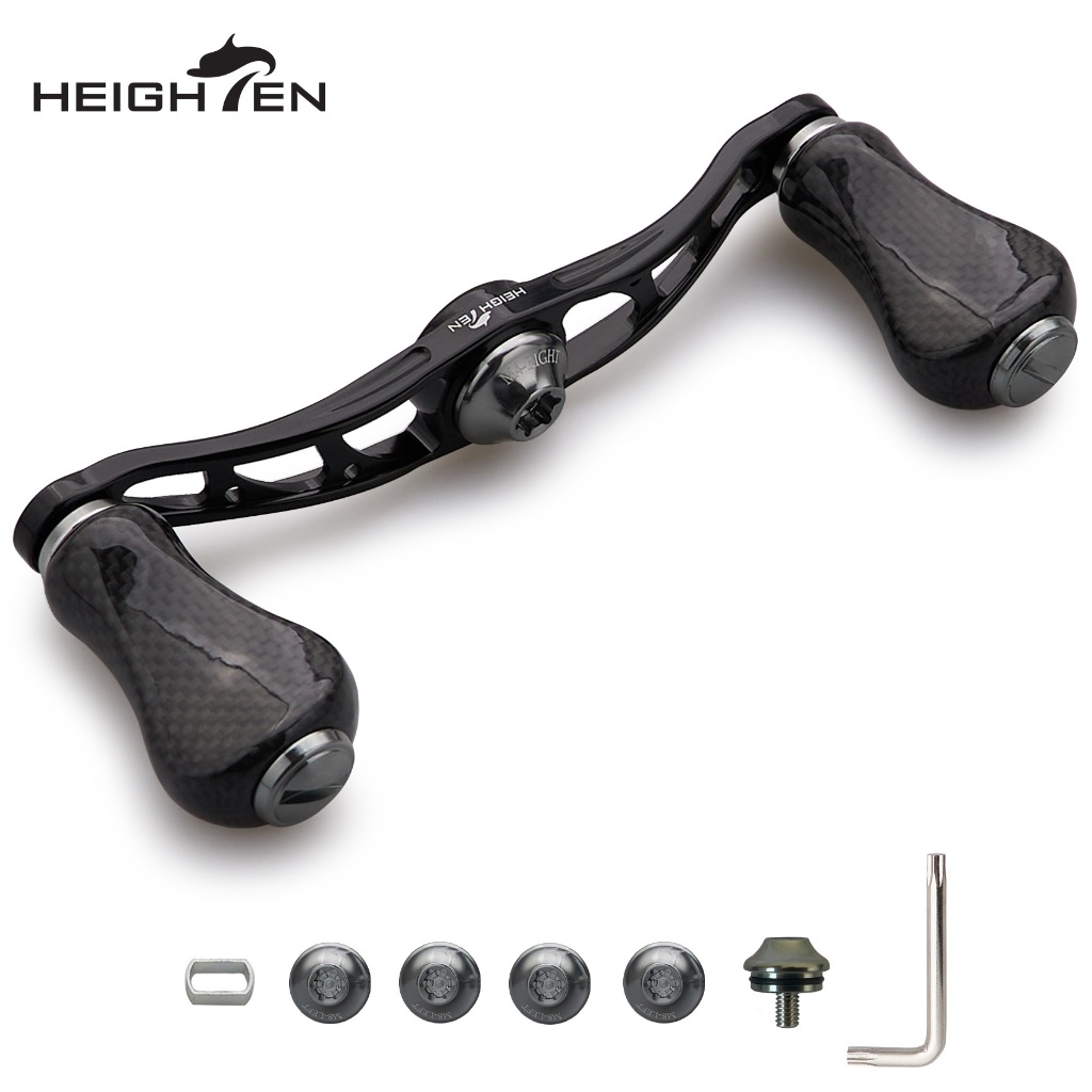 ดีลเลอร์.Handle ขนาด 90 มม., ปุ่มคาร์บอนสำหรับการตกปลา พร้อมความเข้ากันได้กับแบรนด์ต่างๆ เช่น Shimano และ Daiwa