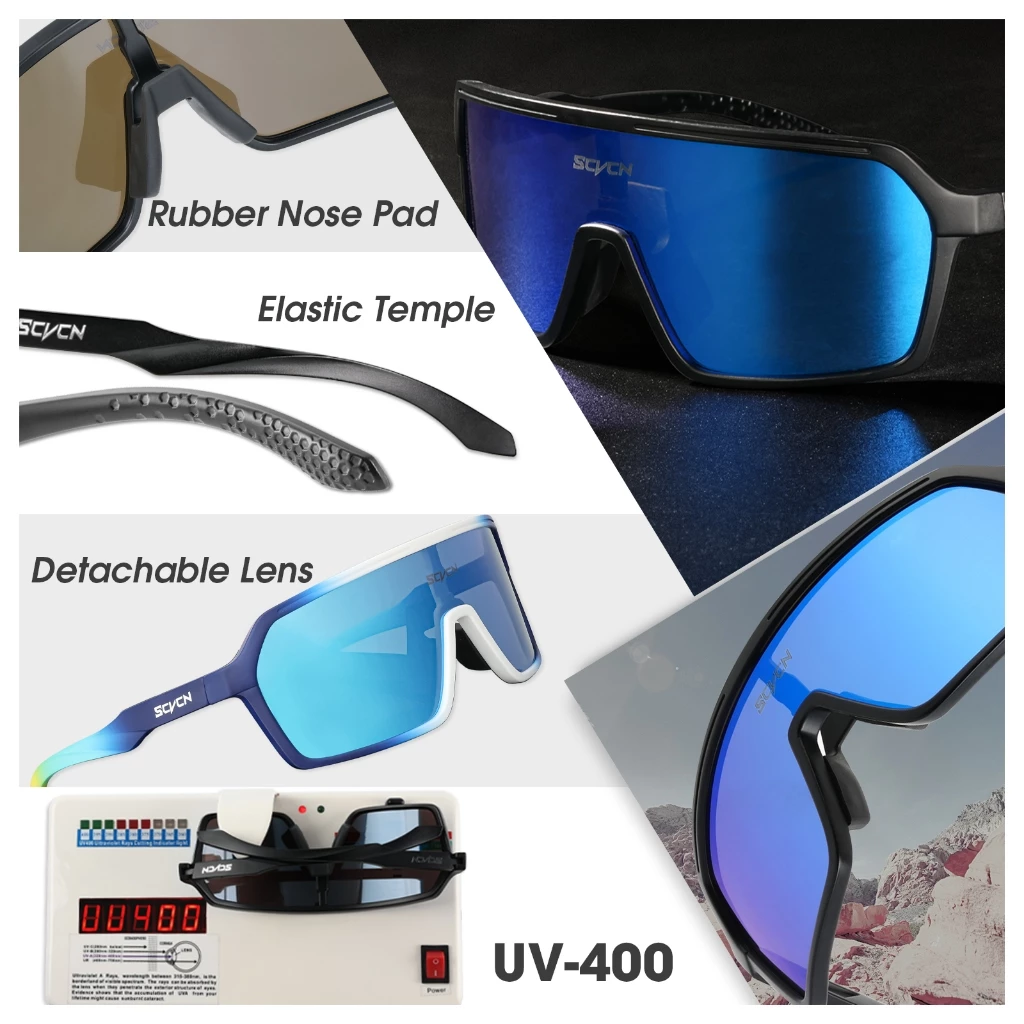 แว่นตาขี่จักรยาน UV400 ป้องกันแสงแดด thumbnail 8