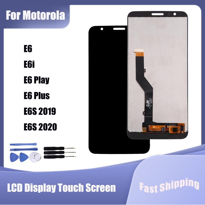 สําหรับ Motorola Moto E6 E6i E6 เล่น E6 Plus E6S 2020 จอแสดงผล LCD Touch Screen Digitizer Assembly