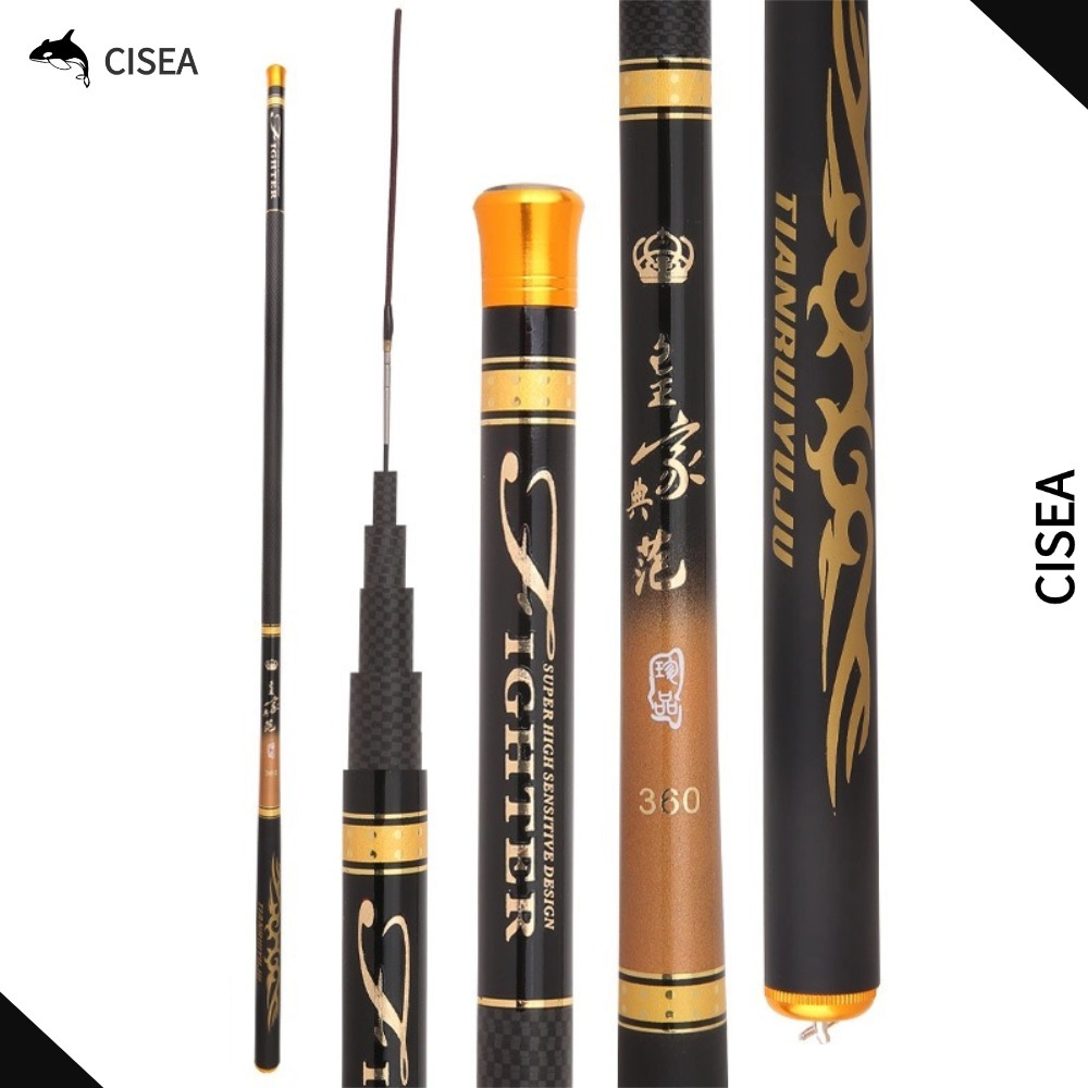 CISEA F349 เบ็ดตกปลา คันชิงหลิว รอกหยดน้ํา คันเบ็ด คัน ul คันเบส คันสไลด์ ตกปลา