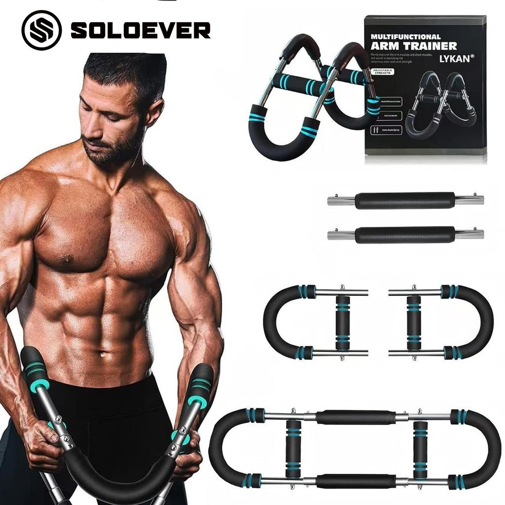 【TH Delivery】SOLOEVER เครื่องออกกําลังกายแขนรูปตัวยู, ความต้านทานที่ปรับได้, การ