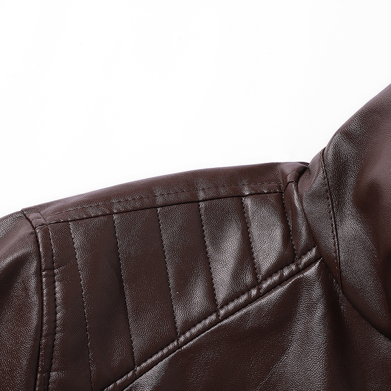 2025 สินค้าใหม่ฤดูหนาวขนแกะซับหนาแจ็คเก็ตหนังผู้ชายสบายๆอบอุ่นปกแฟชั่นแจ็คเก็ตทุกการแข่งขัน - รูปที่ 6