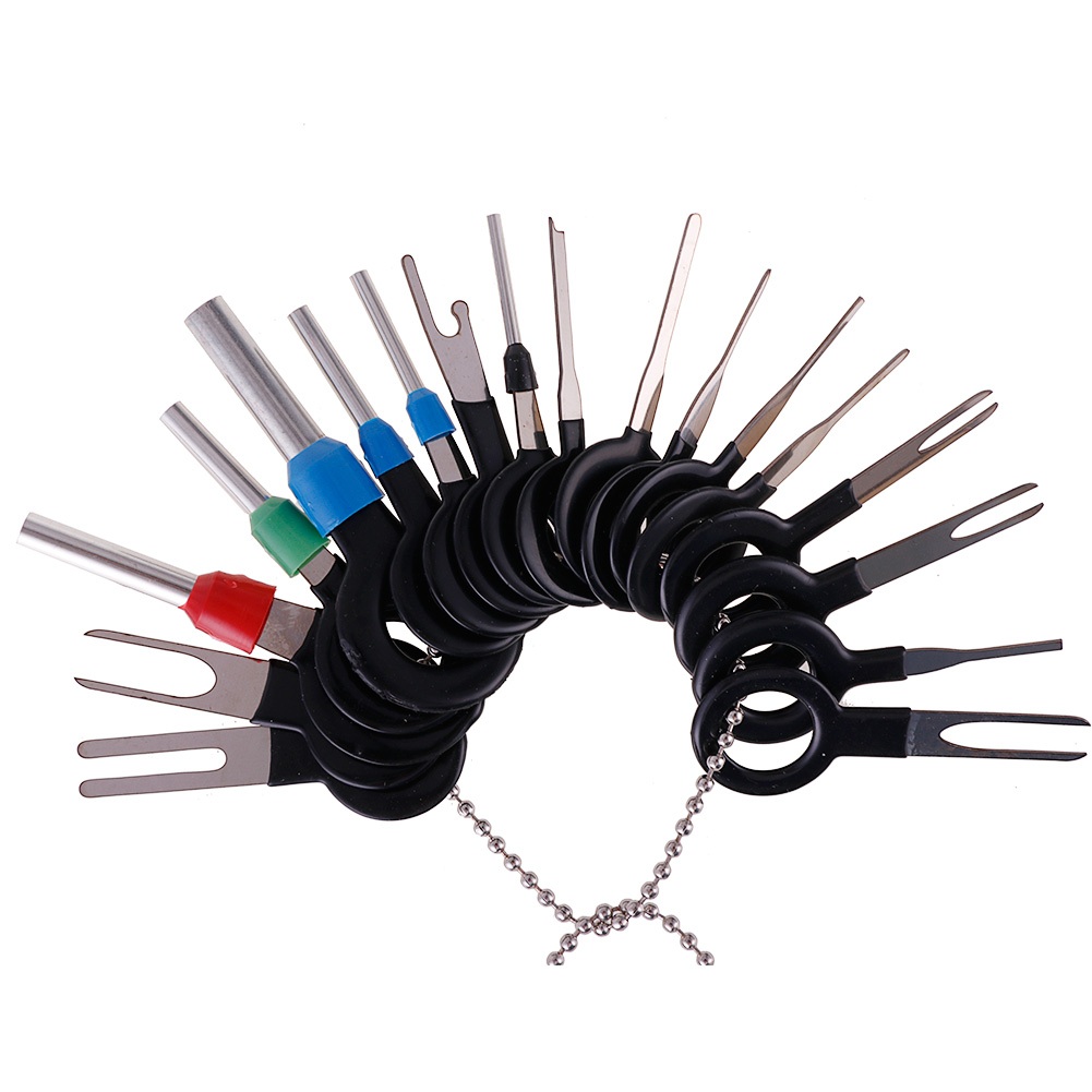 36PCS รถปลั๊ก Terminal เข็ม Retractor Pick Removal เครื่องมือปลั๊กสายไฟ Connector Extractor Puller R