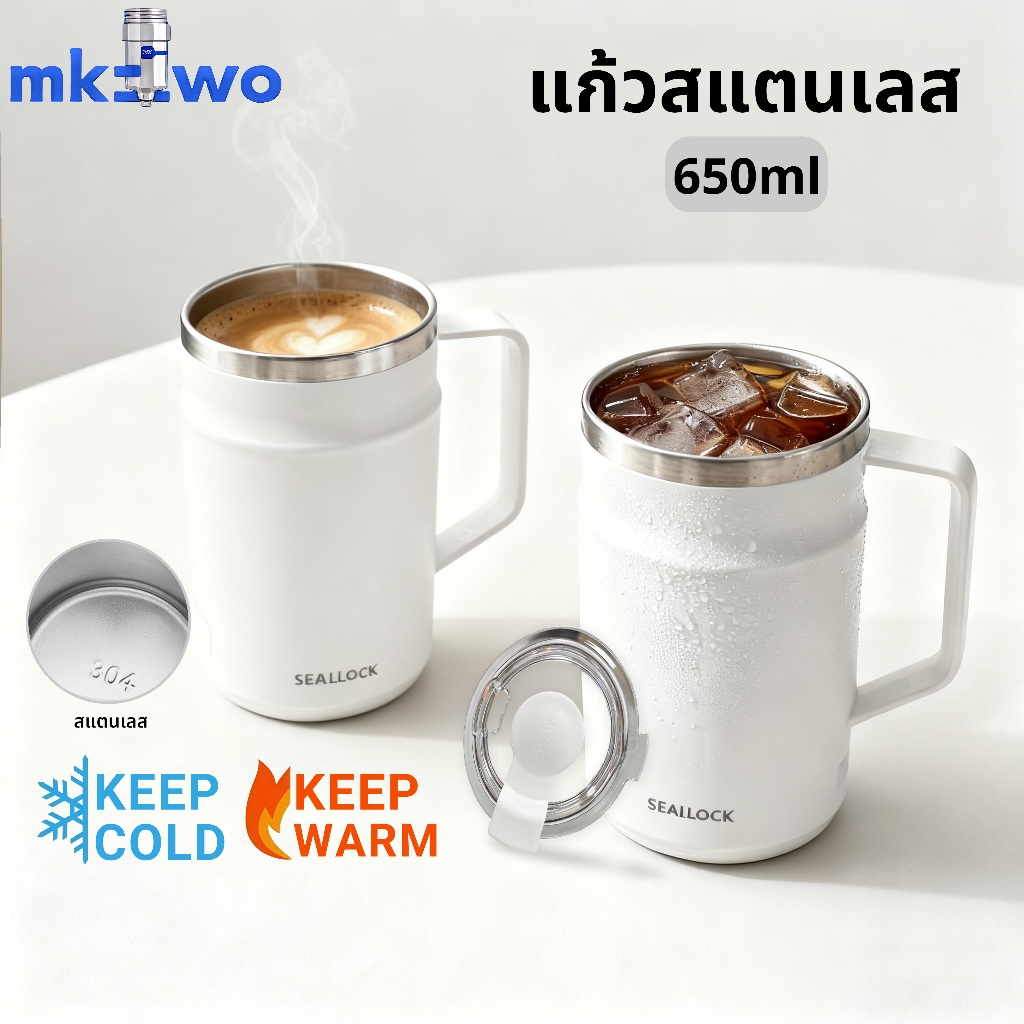แก้วน้ำเก็บอุณหภูมิ Metro Mug ความจุ 600 ml. coffee cup รุ่น LHC4282