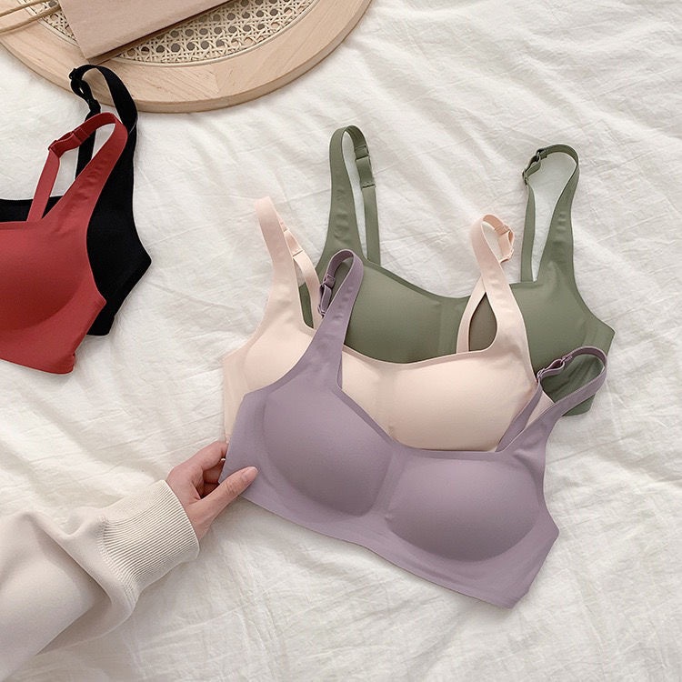 ชุดชั้นในหัวเข็มขัด Bralette ระบายอากาศเซ็กซี่ไร้รอยต่อสําหรับผู้หญิง LNL43214