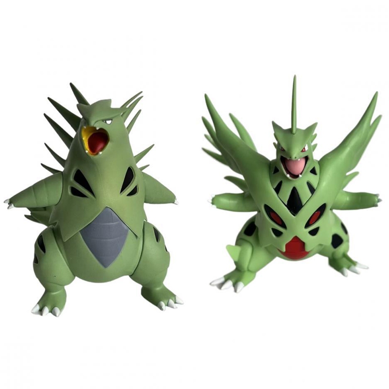 11 ซม.การ์ตูนอะนิเมะ GK Tyranitar MEGA Super Tyranitar กระเป๋ามอนสเตอร์ PVC ตัวเลขการกระทําคอลเลกชันตกแต่งตุ๊กตาของเล่น