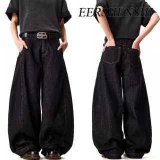 EERSHENSHI -กางเกงยีนส์ผู้ชาย กระบอกใหญ่ Mens Demin ขายาว ย้…