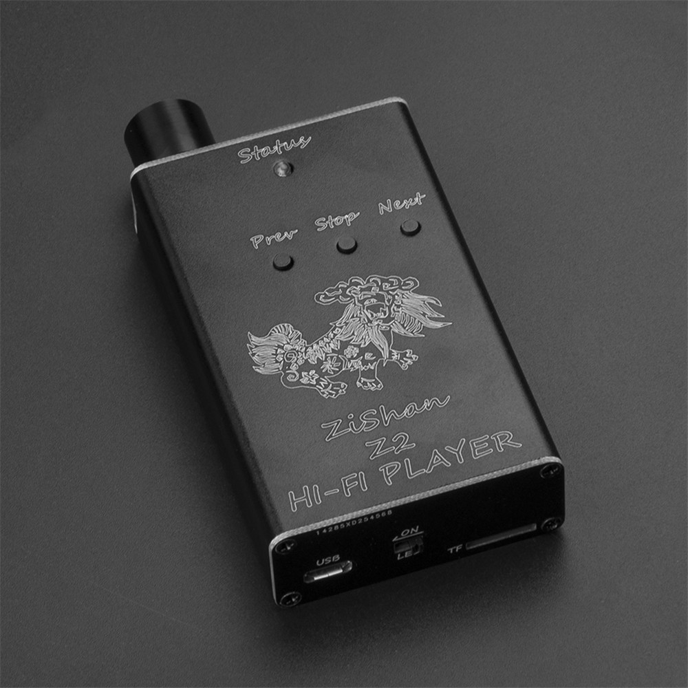 Zishan Z2 HiFi DSD Dard ถอดรหัส Lossless เครื่องเล่นเพลงแบบพกพารุ่นอัพเกรด MP3 เครื่องเล่น ES9018 DA