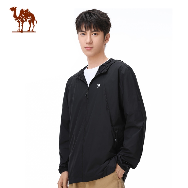 CAMEL CROWN เสื้อผ้าป้องกันแสงแดดผู้ชายแสงระบายอากาศป้องกันรังสีอัลตราไวโอเลต