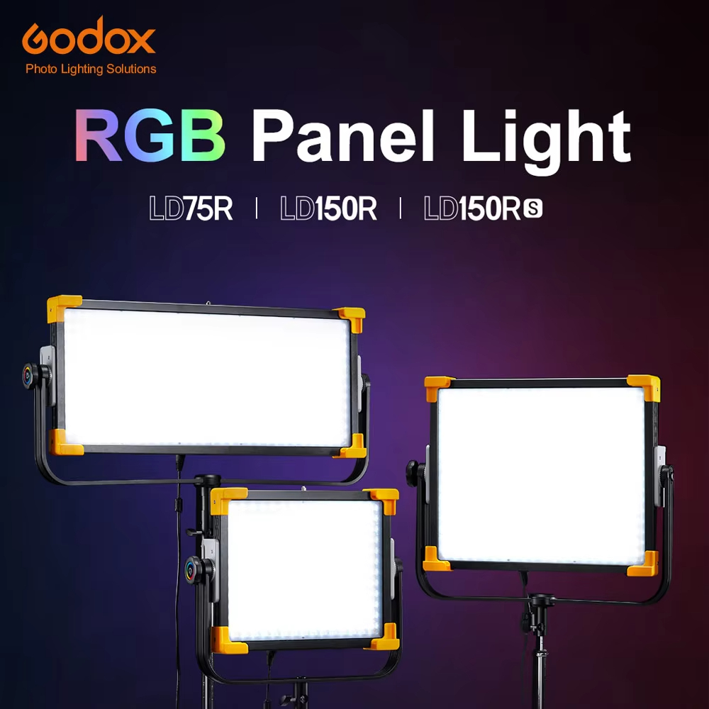 Godox ไฟแผง RGB LD75R LED ข่าวไฟวิดีโอสด APP และการควบคุม DMX