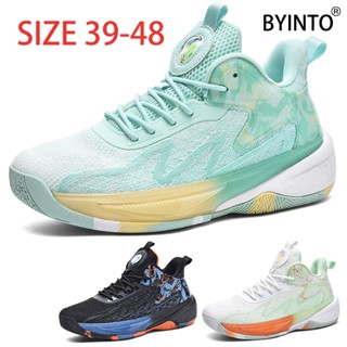 รองเท้าผ้าใบ รองเท้าบาสเก็ตบอล ผ้าตาข่าย ระบายอากาศได้ดี ขนา…