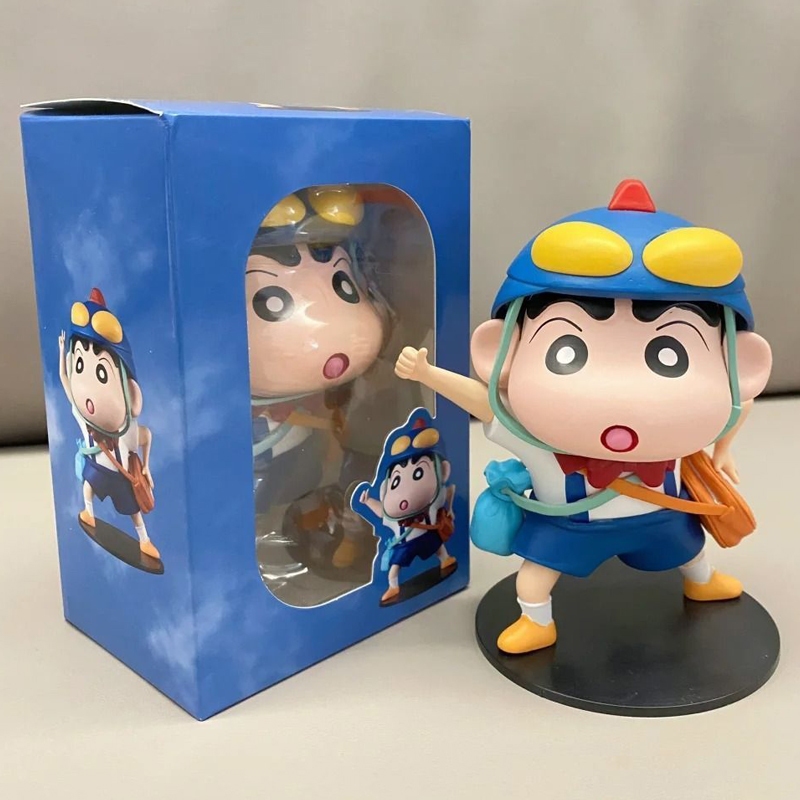15 ซม.อะนิเมะเช่นปุ่ม Crayon Shin-chan Kawaii ยืนท่าทาง Action Figure PVC ของเล่นเครื่องประดับรถตกแต่งโต๊ะสะสมของขวัญ