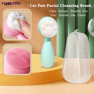 แปรงล้างหน้าสองหัว 2 ใน 1 ขนนุ่มและซิลิโคนทําความสะอาดใบหน้า…