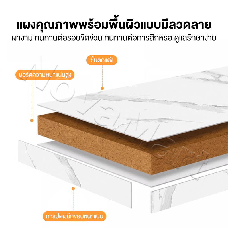 โต๊ะกาแฟ โต๊ะกลมเล็ก โต๊ะข้างเตียง รับน้ำหนักได้ 100kg Side Table โต๊ะข้างโซฟา - รูปที่ 5