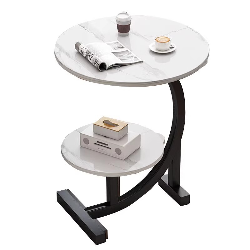 โต๊ะกาแฟ โต๊ะกลมเล็ก โต๊ะข้างเตียง รับน้ำหนักได้ 100kg Side Table โต๊ะข้างโซฟา - รูปที่ 7