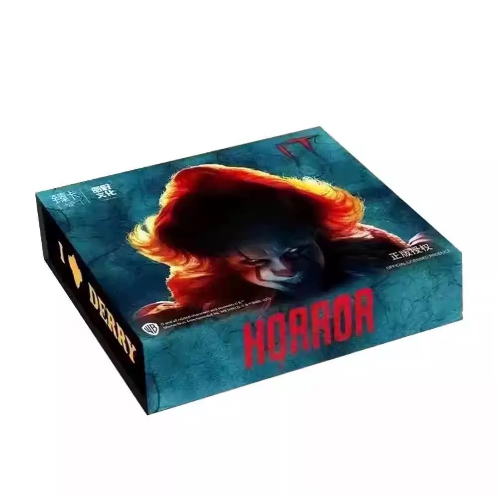 OFFICIAL IT WB คอลเลกชันภาพยนตร์และโทรทัศน์การ์ดการซื้อขาย Premium Hobby Horror Sealed Box ใหม่