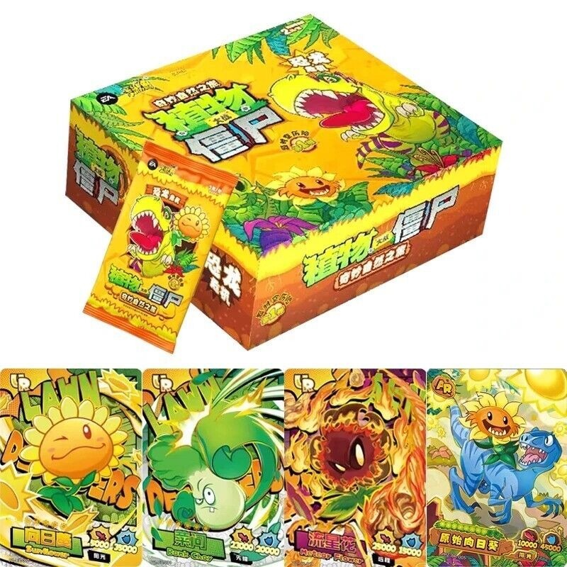 Kayou Plants VS Zombies Game Battle Collection การ์ดสะสม Booster Boxes ใหม่ปิดผนึก Wave 1
