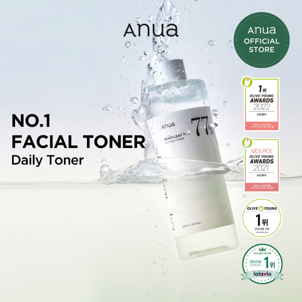 Anua Heartleaf 77% Soothing Toner (40ml) / Anua Heartleaf 77% Toner Menangkan (40ml)