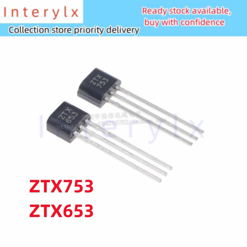2 ชิ้น/ล็อตแบรนด์ใหม่ ZTX753 ZTX653 ZTX 753 553 In-Line Triode TO-92 เสียงจับคู่หลอด