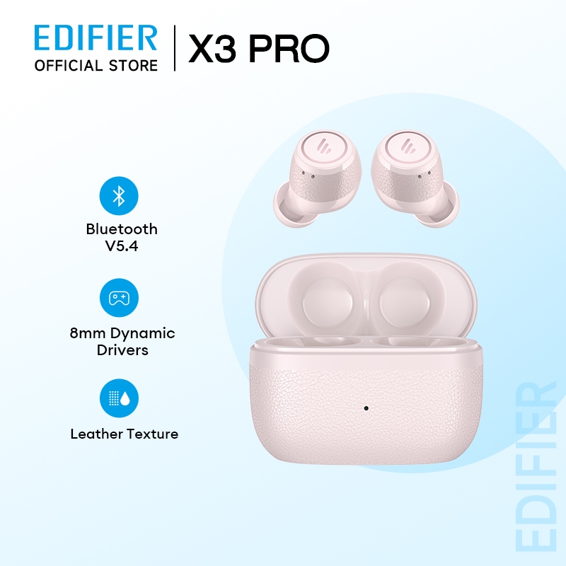 EDIFIER X3 Pro Bluetooth V5.4 หูฟัง Active หูฟังตัดเสียงรบกวน 22H Playback 8 มม.แบบไดนามิกหนังเนื้อก