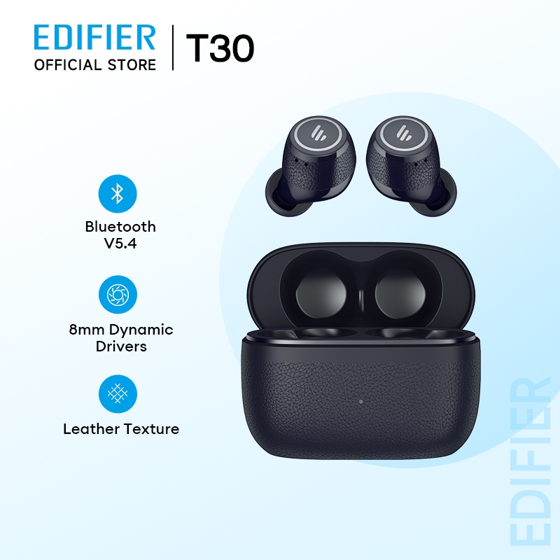 EDIFIER T30 บลูทูธ V5.4 หูฟัง ANC หูฟัง หนังเนื้อการเชื่อมต่อ Multipoint Fast ชาร์จ IP54 โหมดเกม
