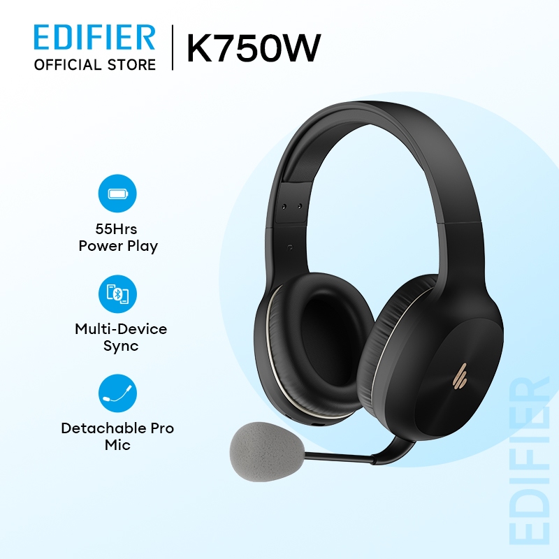 EDIFIER K750W หูฟังครอบหูบลูทูธ5.4 40มิลลิเมตรไดนามิกไดร์เวอร์ชุดหูฟังพร้อมไมโครโฟน55ชั่วโมงเวลาเล่น