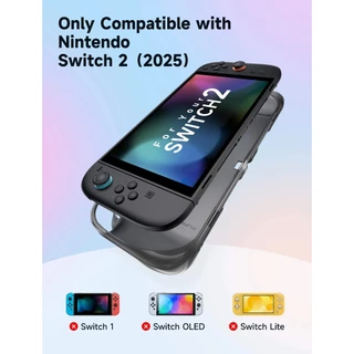 JSAUX เคสป้องกัน TPU แบบนุ่มแบบรวม for Nintendo Switch 2 เคสกันรอยแยกส่วนได้ เคส TPU นิ่ม ป้องกันรอย PC0115