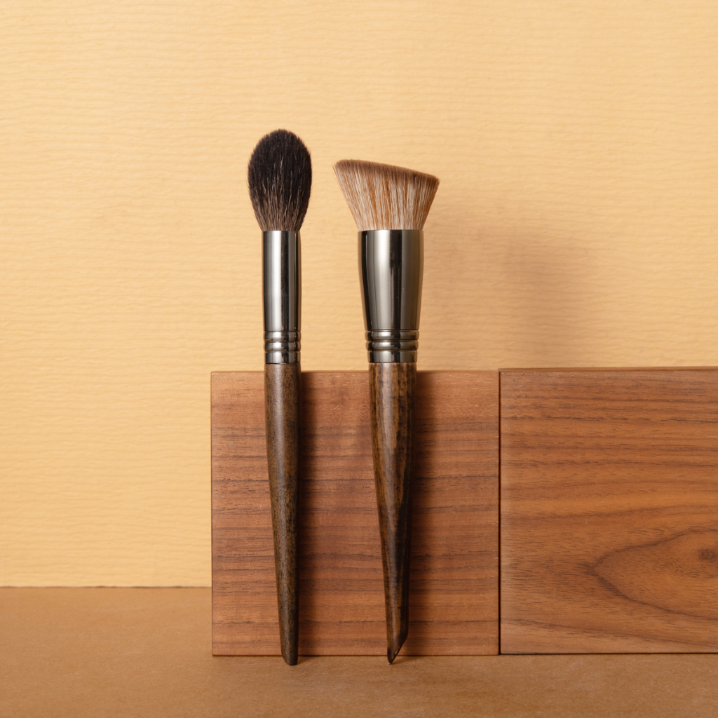 OVW2PCS แปรงแต่งหน้า Powder Blusher/แปรงรองพื้นเครื่องมือแต่งหน้า