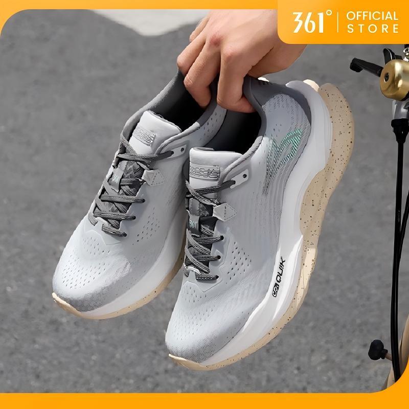 361 Degrees Fierce 5.0 ผู้ชายผู้หญิงรองเท้าวิ่งฤดูใบไม้ร่วงใหม่ 3-10 กม. + Widefoot Shock Absorption
