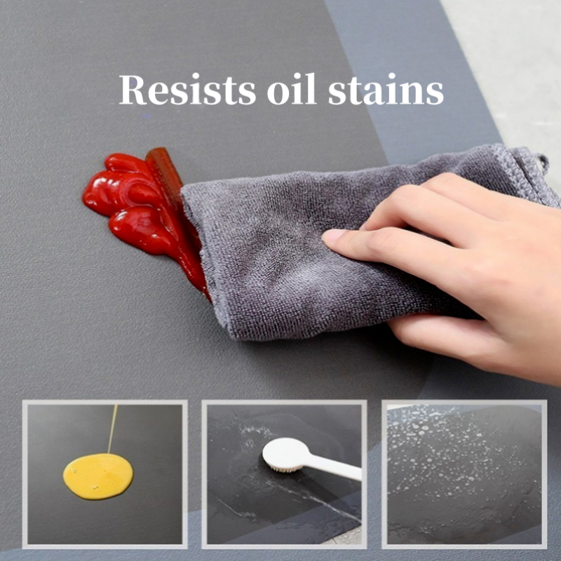 พรมห้องครัว วัสดุโคลนไดอะตอม พรมเช็ดเท้าลายทางรูปตัวแอลสไตล์โมเดิร์น ขนาด 80*120*45 cm และ 100*120*45 cm เป็นมิตรกับสิ่งแวดล้อม มีสุขภาพดี และไม่มีกลิ่น ทนต่อคราบน้ำมัน ดูดซับได้สูง และทำความสะอาดง่าย พรมกันลื่น พรมเช็ดเท้ากันลื่น พรมปูพื้นห้องครัว - รูปที่ 6