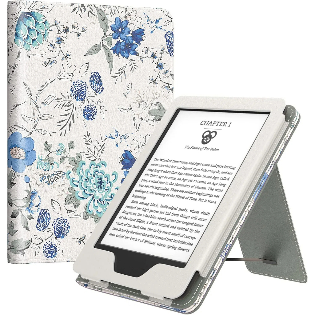 MoKo Case for 6" Kindle(11th Generation, 2024/2022 Release)/Kindle(10th Gen,2019)/Kindle(8th Gen, 2016), Ultra Slim Lightweight PU leather Shell Cover with Auto Wake/Sleep