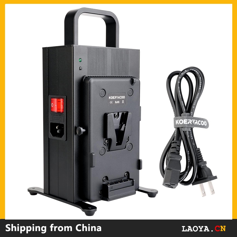 16.8V/3A Dual Channel V-Mount / V-Lock Battery Fast Charger, Compatible with All V-Mount Batteries a