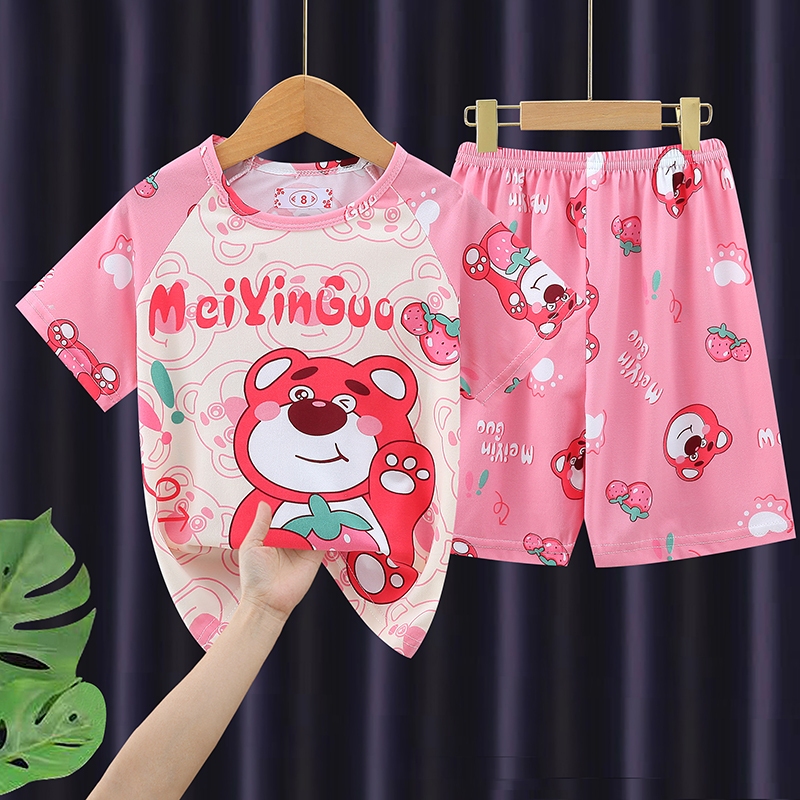 ราคาไม่แพงเด็กชุดนอนโมเดิร์นเด็กแขนสั้น Nightdress เด็กหรือหญิงรอบคอ Spiderman ชุดนอนสําหรับ 10 - 11 ปี - รูปที่ 2