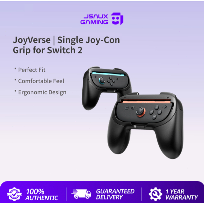 JSAUX JoyVerse Series Single Joy-Con Grip สําหรับสวิทช์ 2 Grips สําหรับ Joy Con 2 NS2 Controller Grip Nintendo Switch 2-GP0401