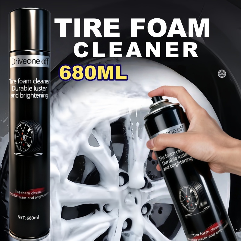 [ซื้อ 1 แถม 1]ขนาด 680 มล. น้ำยาทำความสะอาดและเพิ่มความเงายางรถยนต์-รถมอเตอร์ไซค์ สูตร 2-in-1 สำหรับงานอาชีพ ทำความสะอาดพร้อมปกป้อง สร้างชั้นเคลือบเงาทนทาน ป้องกันการจับฝุ่น