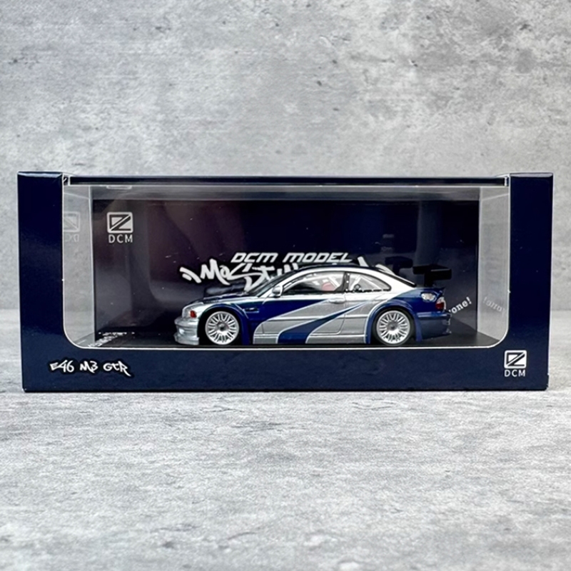 DCM 1:64 BMW M3 E46 M3 GTR รถแข่งโมเดลโลหะผสม