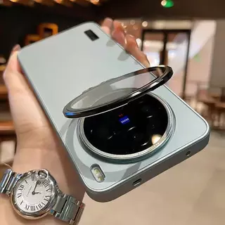 สําหรับ Vivo x100 x200 X300 Ultra X300 x100 x200 Pro X300S x200S Pro สไตล์ที่มองไม่เห็นพร้อมเลนส์ผู้ถือโลหะป้องกันปกหลังสําหรับ Vivo x200 pro mini เคสโทรศัพท์