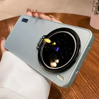 สําหรับ Vivo x100 x200 X300 Ultra X300 x100 x200 Pro X300S x200S Pro สไตล์ที่มองไม่เห็นพร้อมเลนส์ผู้ถือโลหะป้องกันปกหลังสําหรับ Vivo x200 pro mini เคสโทรศัพท์