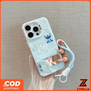 เหมาะสําหรับ OPPO Reno16F 16Pro 16C 15F 15ProMax 14F 14Pro 13F 13Pro 12F 12Pro 11F 11Pro 10Pro 8T 8Z 7Z 6Z Hollow Stitch Mirror Holder IMD กันกระแทก TPU เคสโทรศัพท์